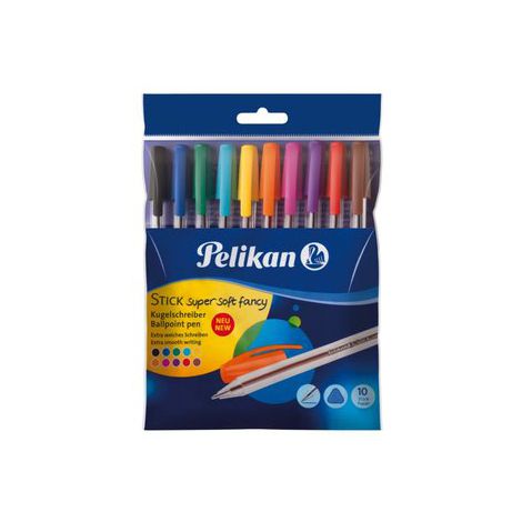 Długopisy Pelikan Stick, 10 kolorów - 2